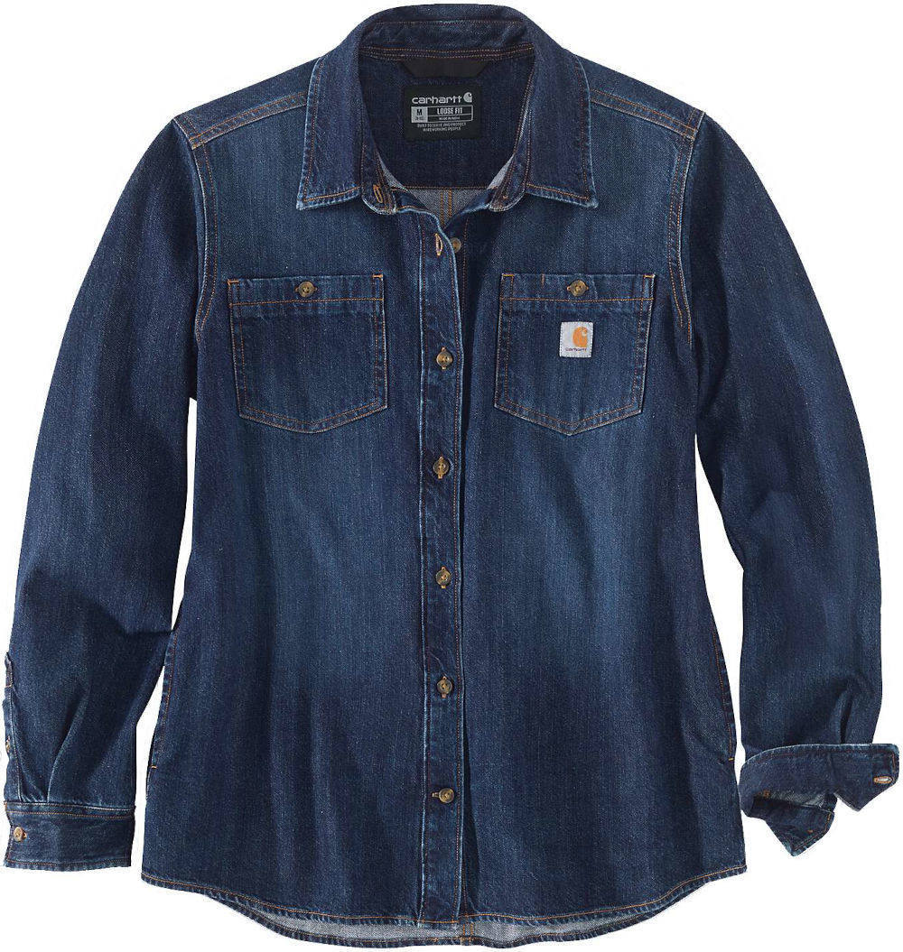 Carhartt Midweight Denim Camicia Da Donna M Figura 1