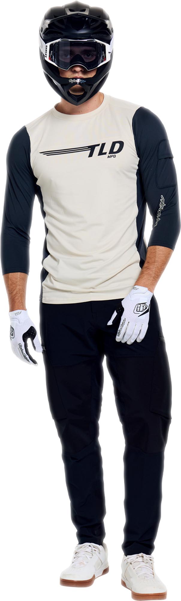 Troy Lee Designs Ruckus Ride Wings 3/4 Maillot de vélo Gris/blanc S Figure 11