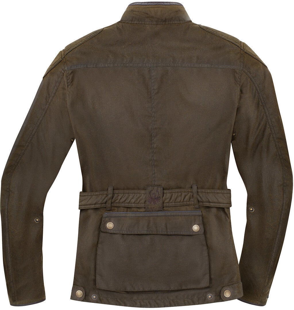Merlin Kurkbury Motorcycle Waxed Jacket brown L Figure 4