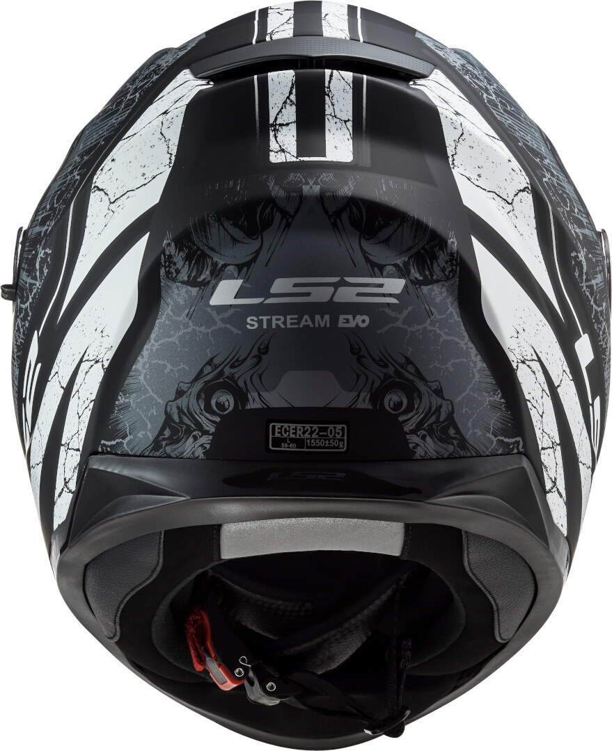 LS2 FF320 Stream Evo Throne Helm schwarz matt/titan M (57/58) Abbildung 3