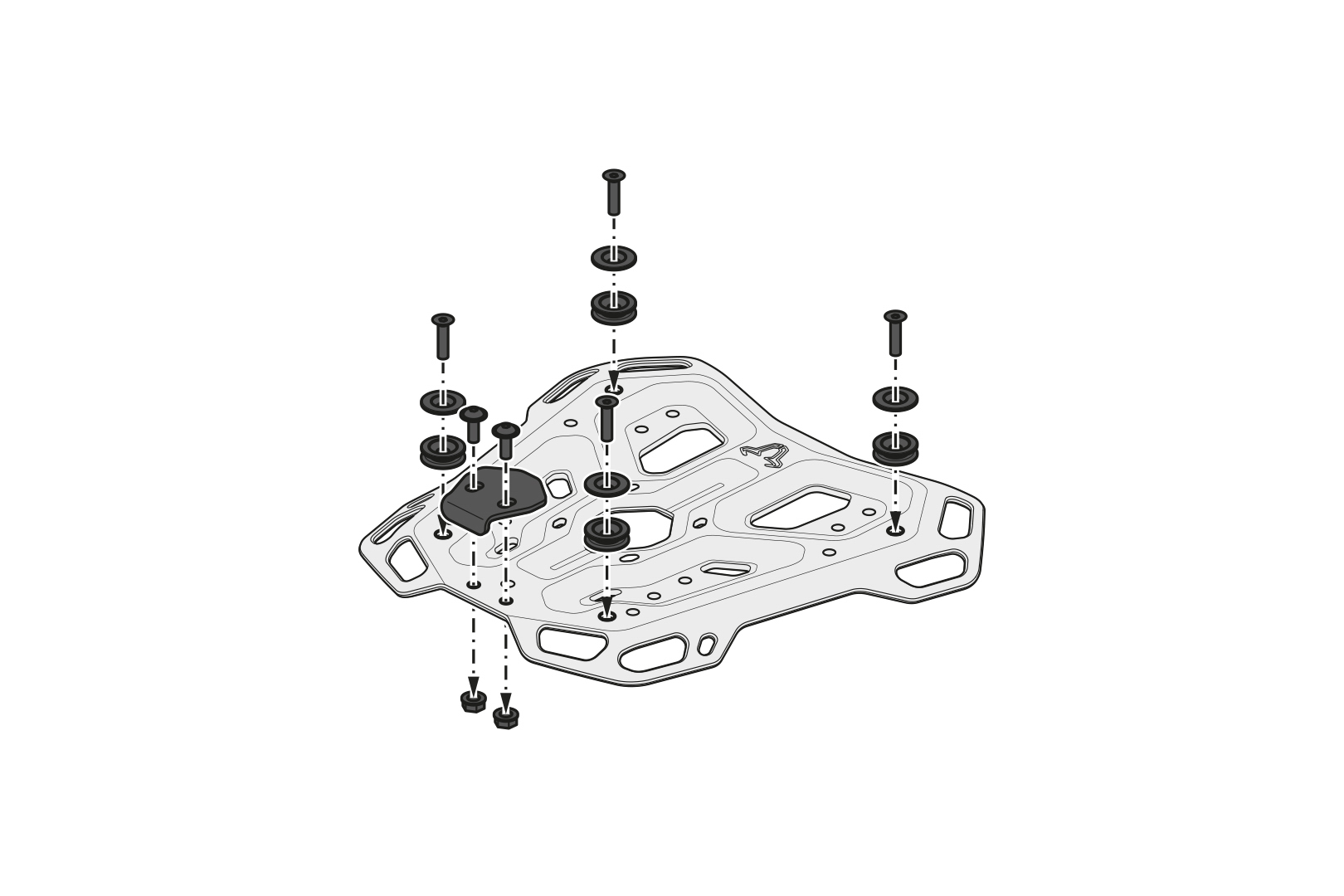 SW-Motech TRAX ADV Topcase-System - Silbern. Triumph Speed Triple 1050 S / RS (18-). Abbildung 4