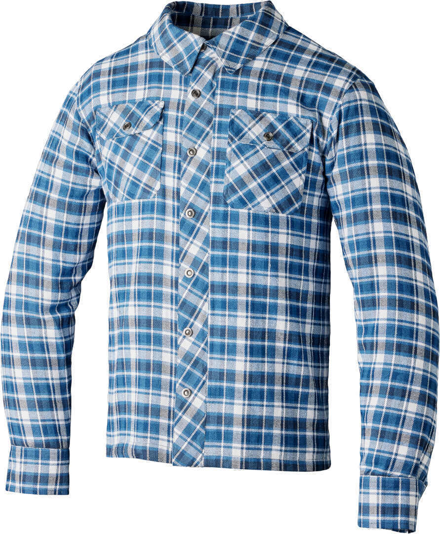 RST Lumberjack Motorcycle Shirt blue/white XXL Figure 1