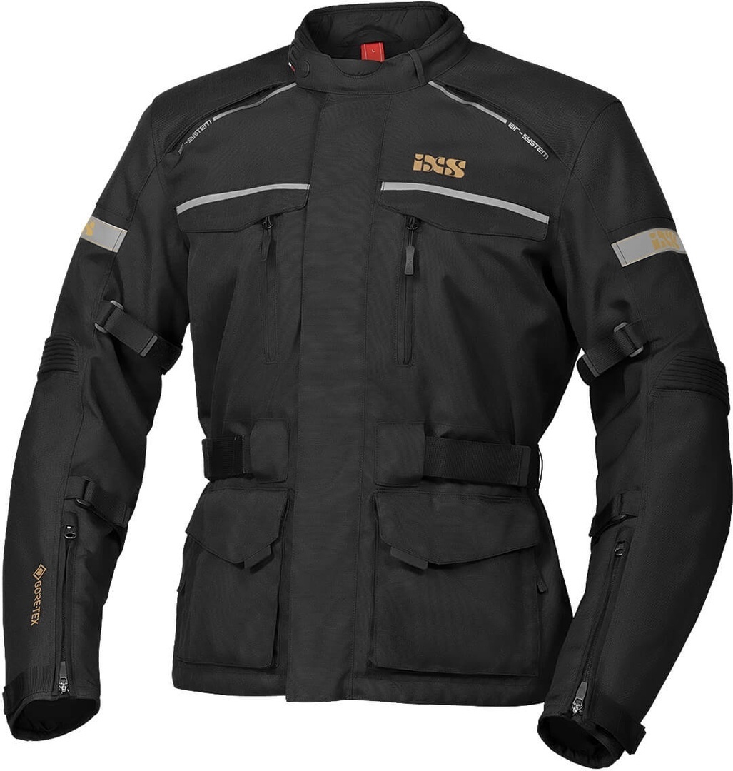 IXS Tour Classic Gore-Tex Motorcycle Textile Jacket black Lang S Figure 1