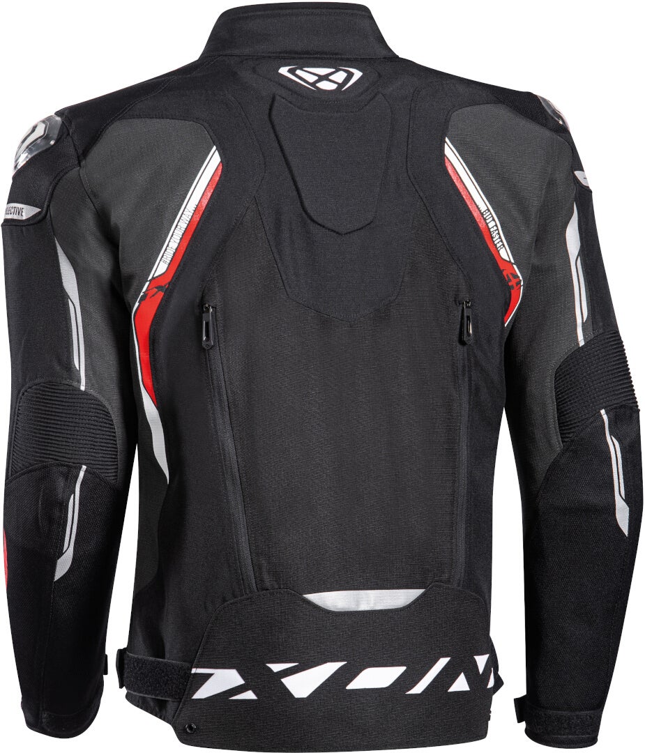 Ixon Blaster Motorfiets textiel jas zwart/wit/rood XXL Figuur 2