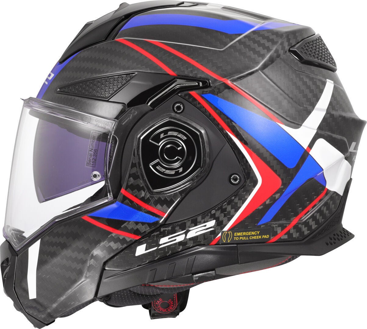 LS2 FF901 Advant X Carbon Future II Helmet white/blue/red XL (61/62) Figure 2