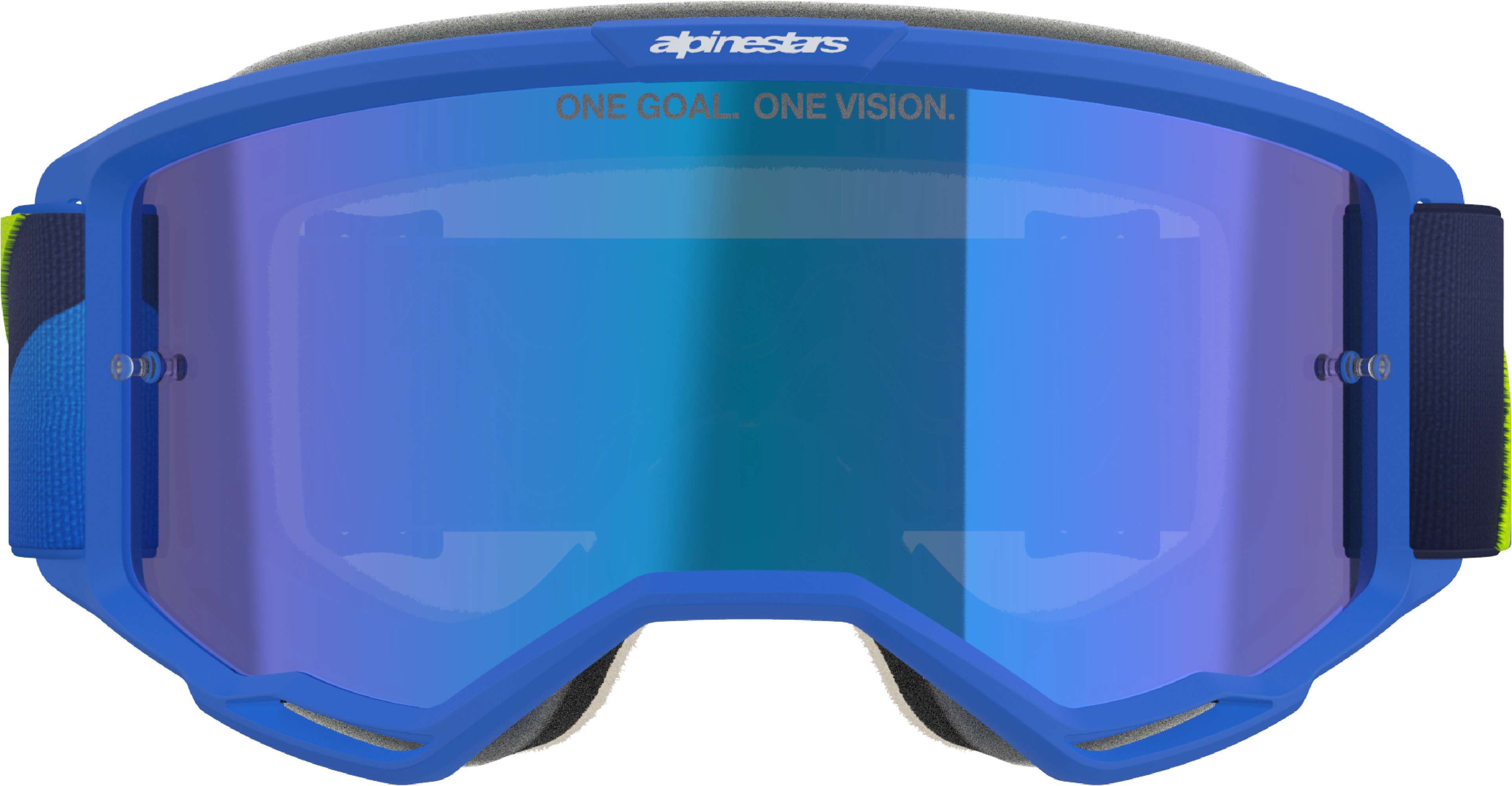 Alpinestars Vision 5 Corp Ochelari de motocross Albastru/galben-neon Figura 3
