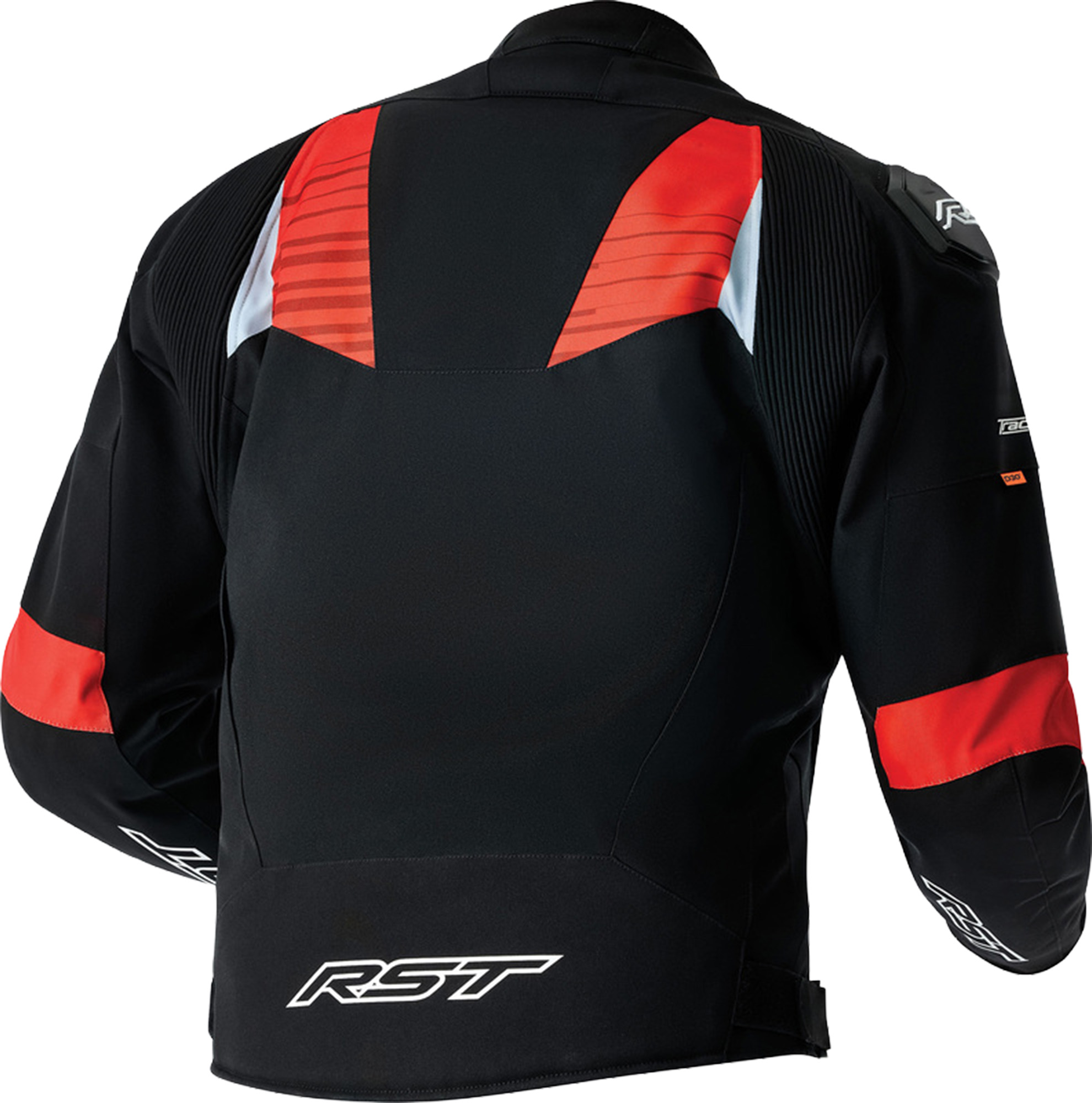 RST Tractech Evo D3O vattentät motorcykeltextiljacka Svart/neon-rött 60 Figur 2