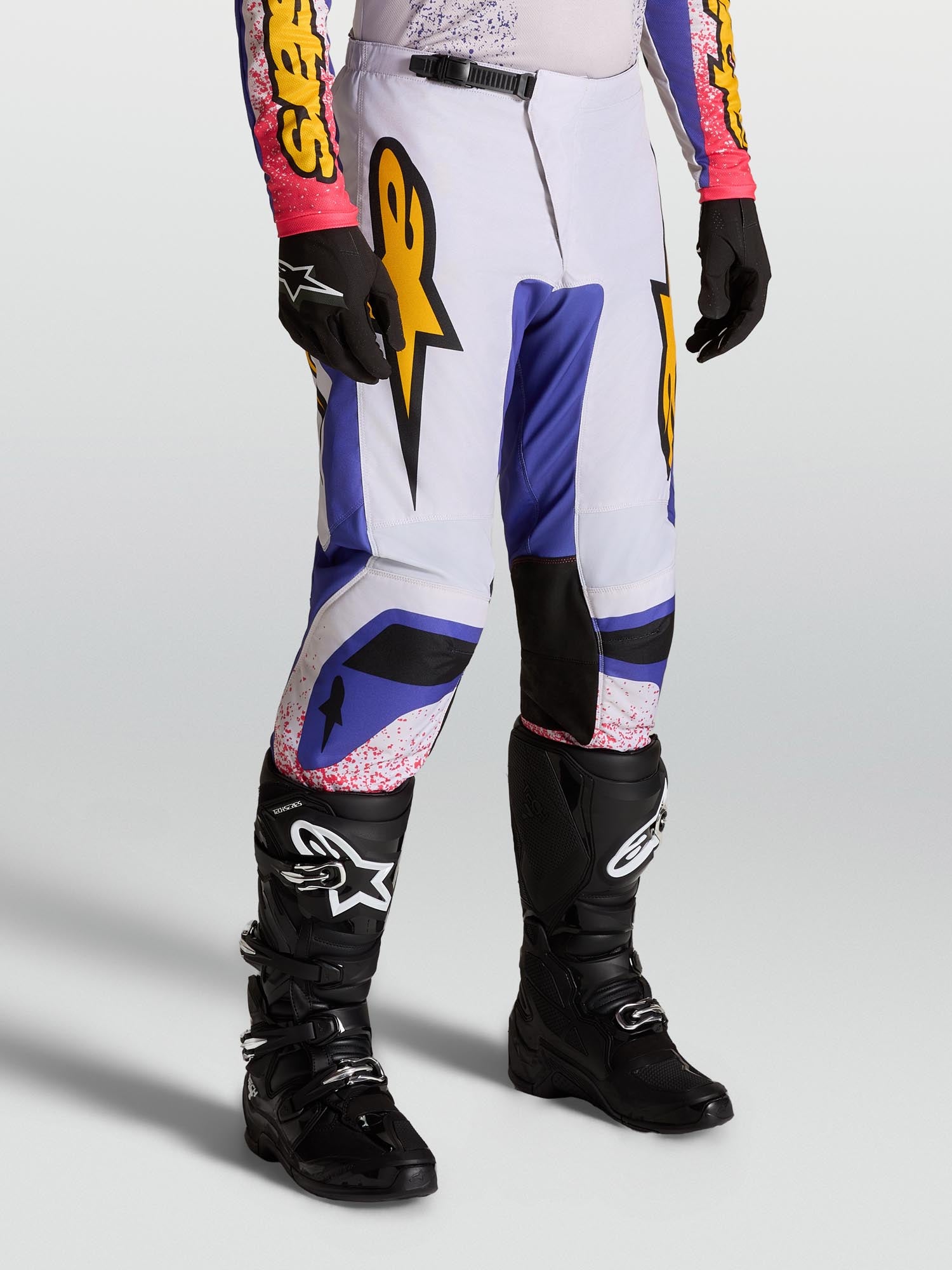 Alpinestars Fluid Drag Motocross Hose lila/gelb/pink 34 Abbildung 4