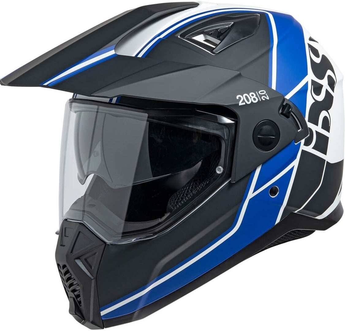 IXS 208 2.0 Enduro hjelm sort mat/blå L (59/60) Figur 1