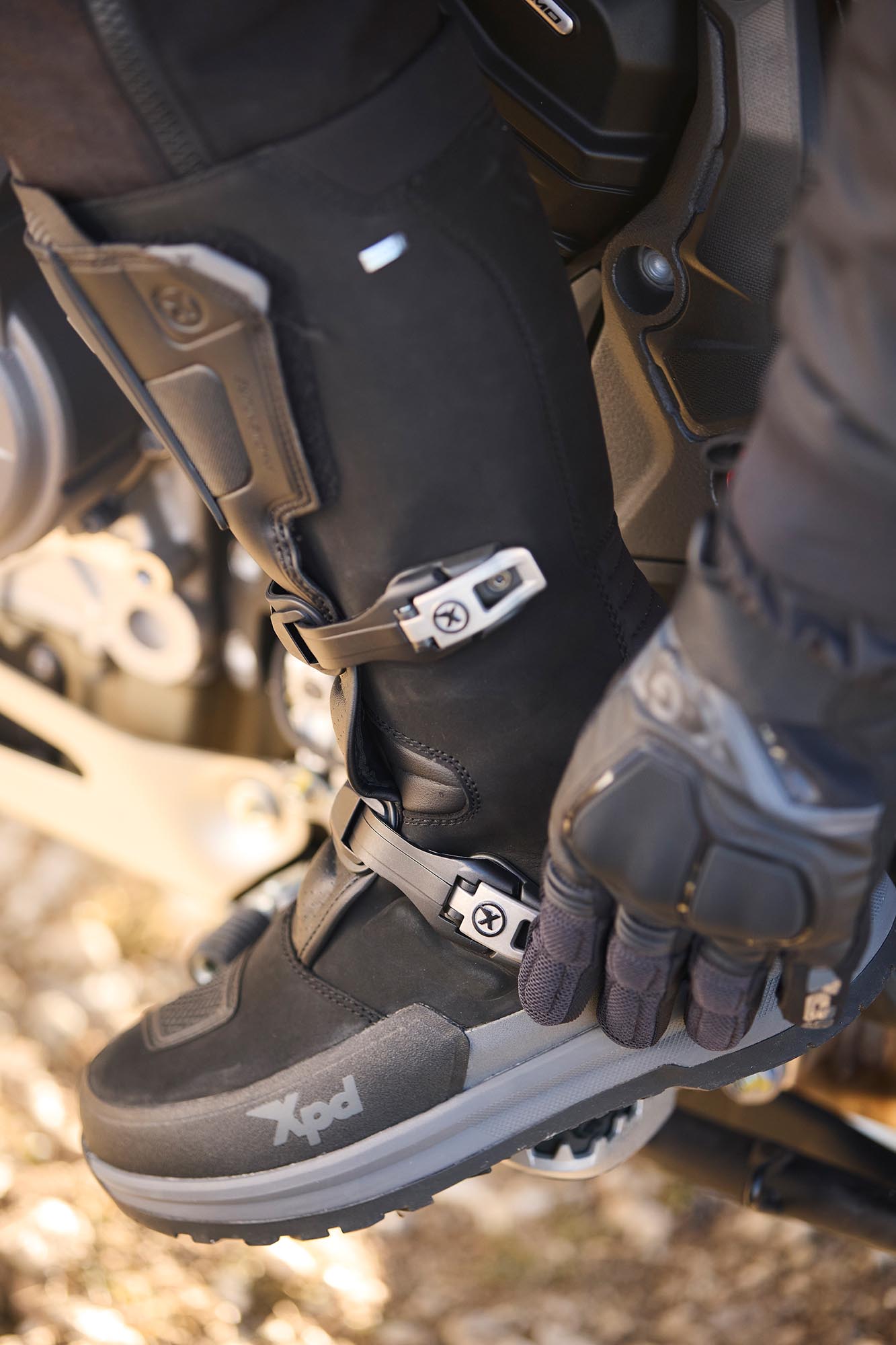Side view of XPD X-Adventure H2Out Motorcycle Boots