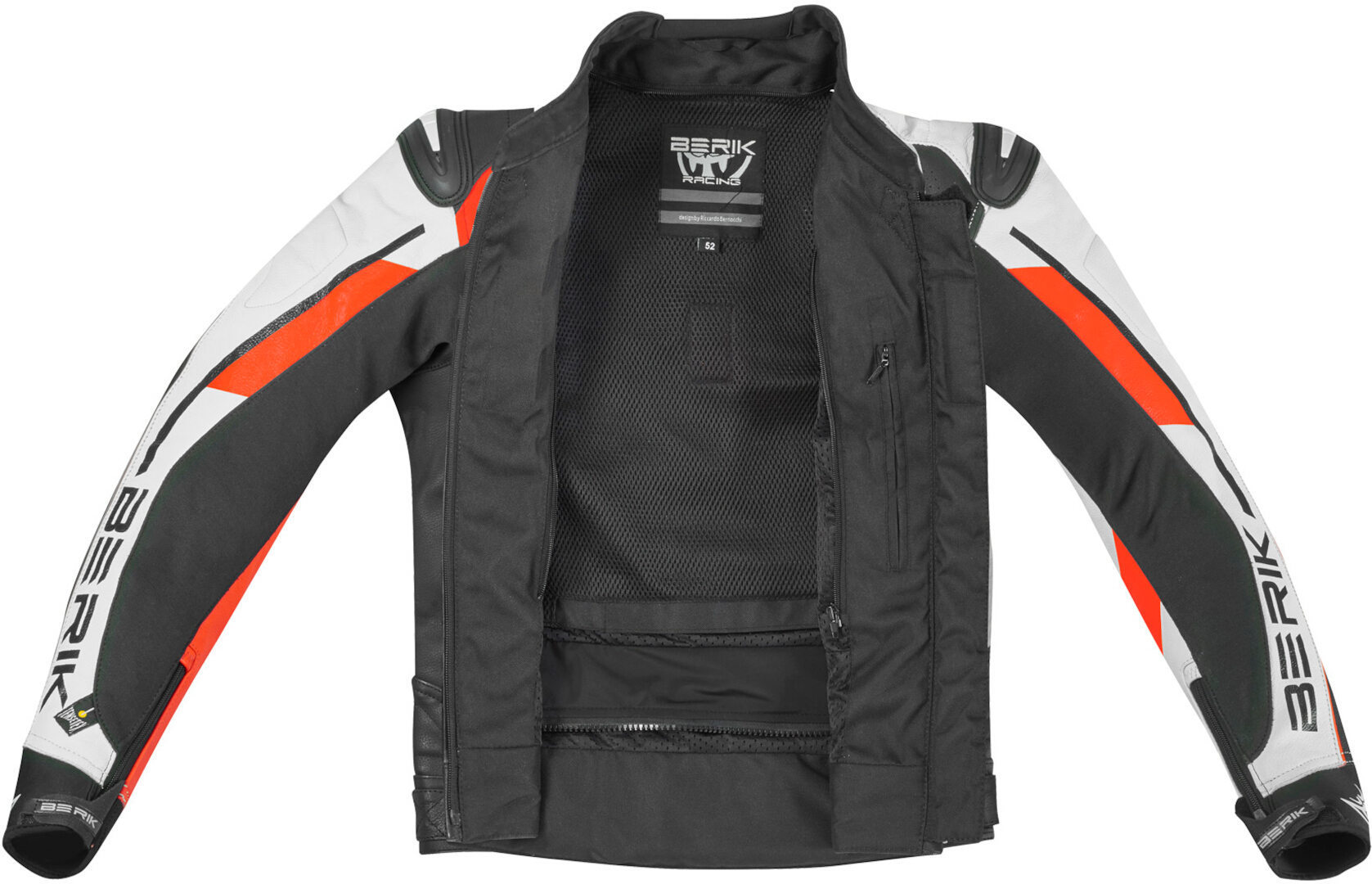 Berik VisionGP Motorcycle Leather Jacket black/neon-red 58 Figure 4