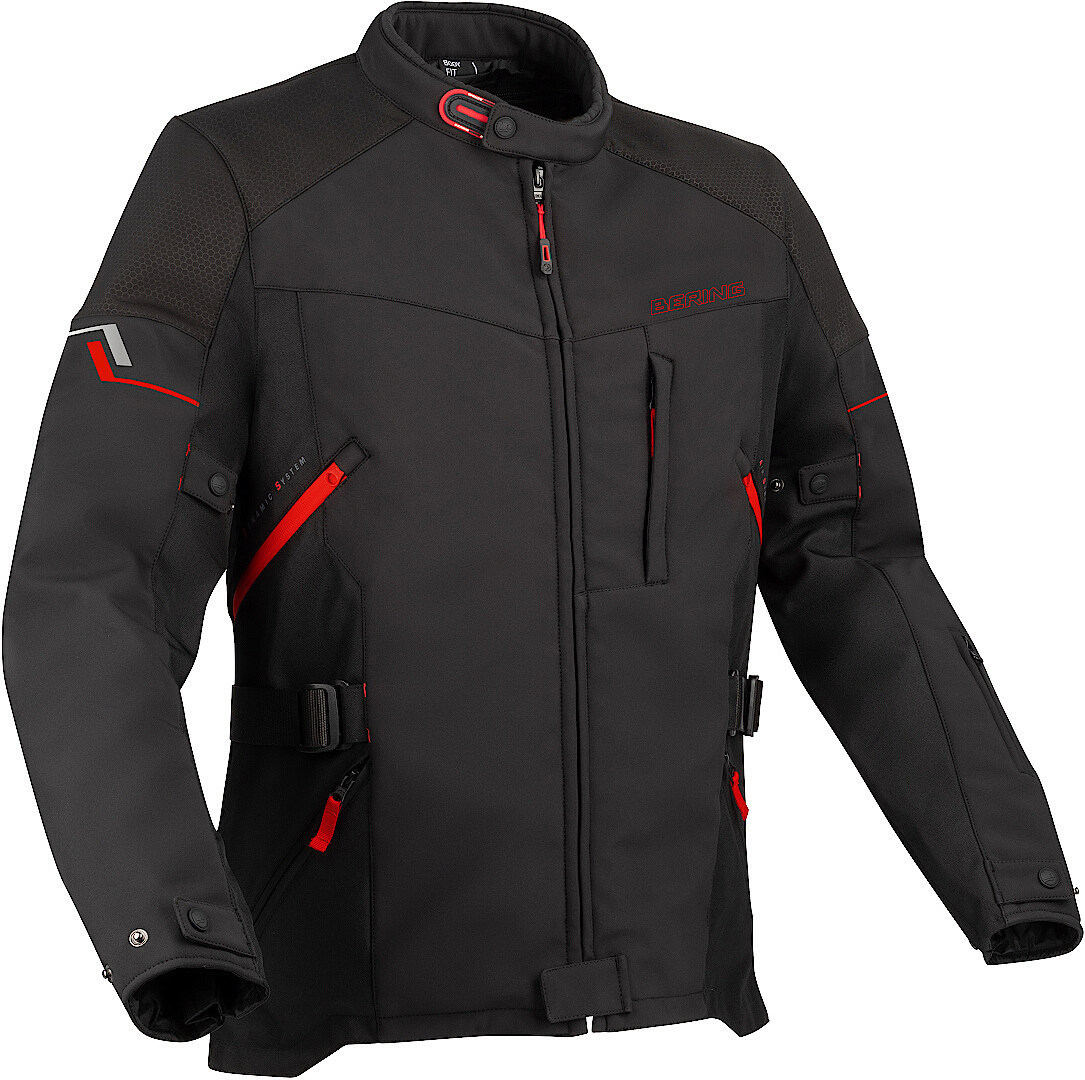 Bering Cobalt Motorcykel tekstiljakke sort/rød XXL Figur 1