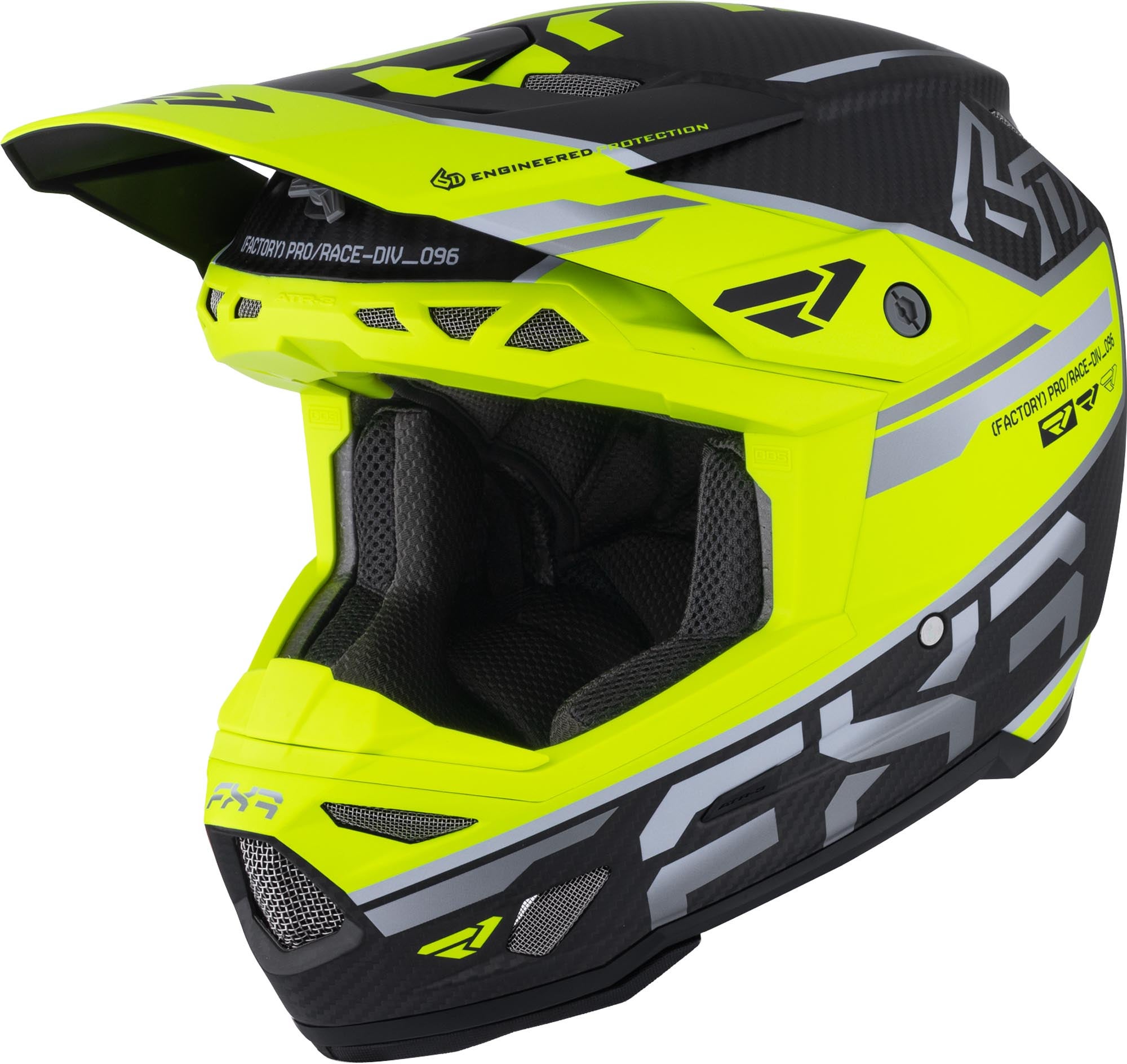 FXR 6D ATR-3Y Carbon 2026 Capacete de motocross juvenil Artigo principal Figura 1