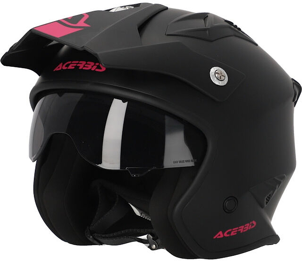 Acerbis Aria 2023 Solid Casco Jet nero/rosa L (59) Figura 1