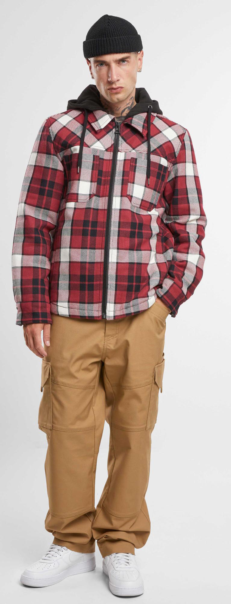 Brandit Top Heavy Twill Chaqueta rojo/negro M Figura 3