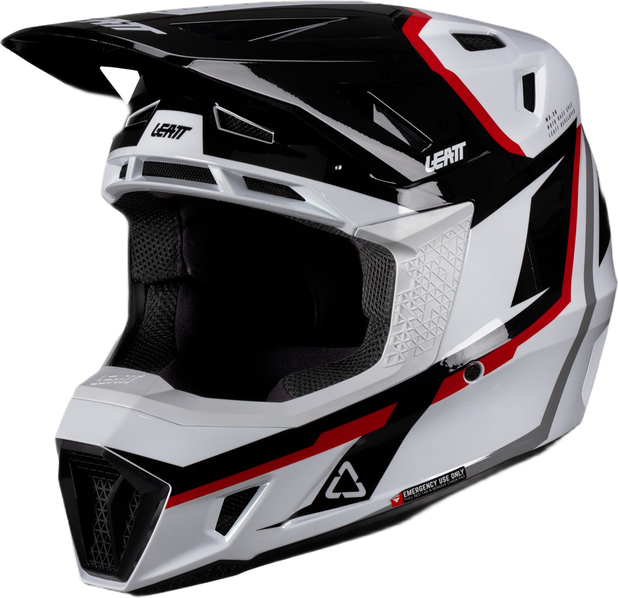 Leatt 7.5 V26 Casco da motocross con occhiali bianco/nero/rosso XXL (63/64) Figura 6