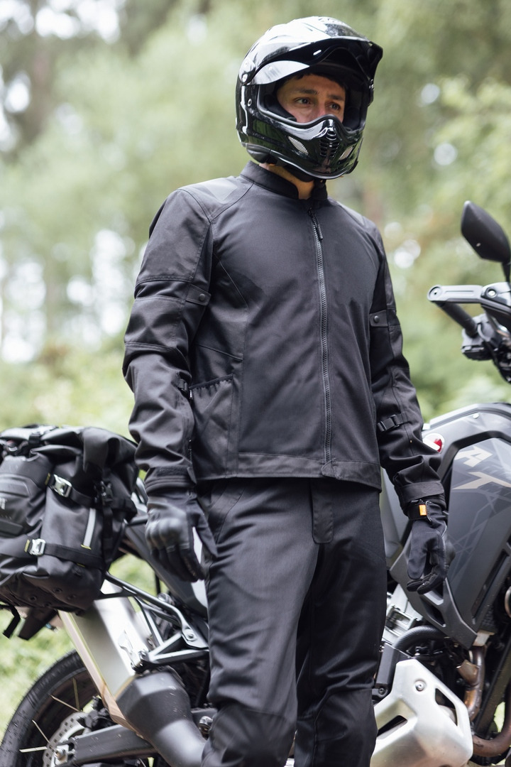 Merlin Taos Air Mesh Stretch Motorcycle Textile Jacket black L Figure 3