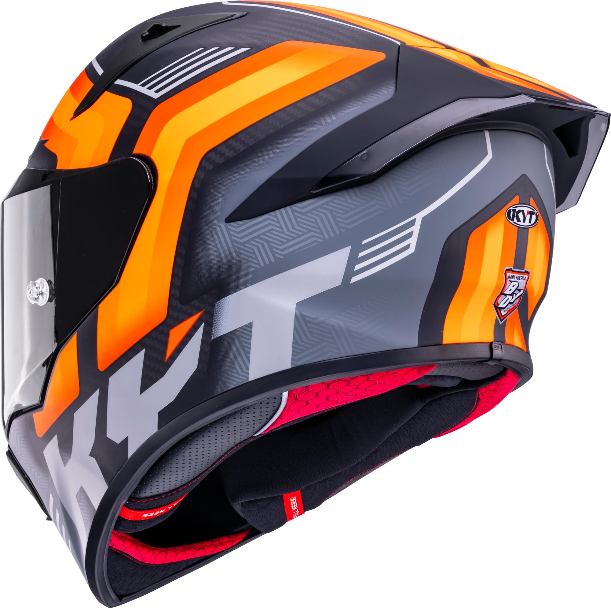KYT R1R Carbon Accelerator Helm carbon/orange XL (61/62) Abbildung 3