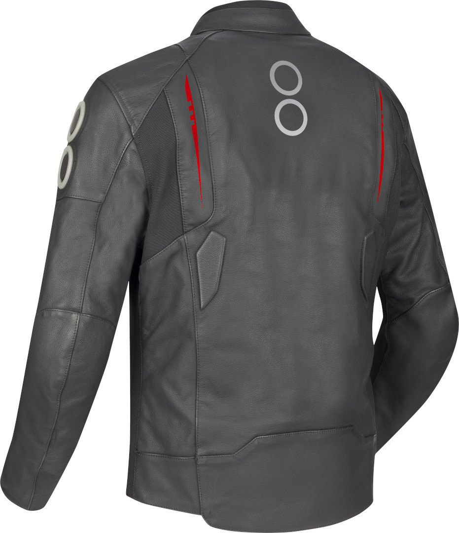 Bering Radial Motorcycle Leather/Textile Jacket black/red M Figure 2