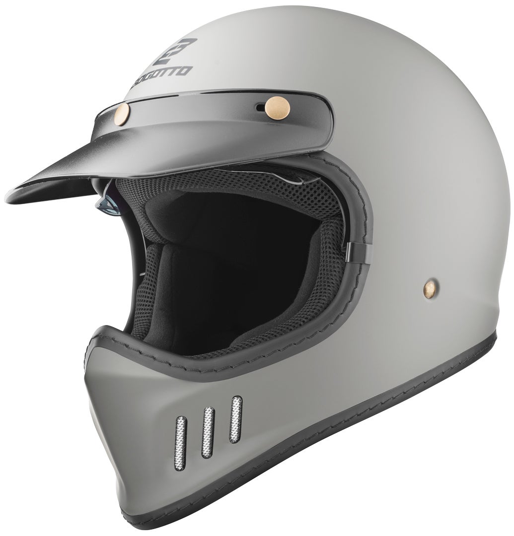 Side view of Bogotto FF980 Caferacer Cross Helmet