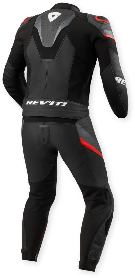 Revit Beta 2 perforierte 2-Teiler Motorrad Lederkombi schwarz/anthrazit 52 Abbildung 2
