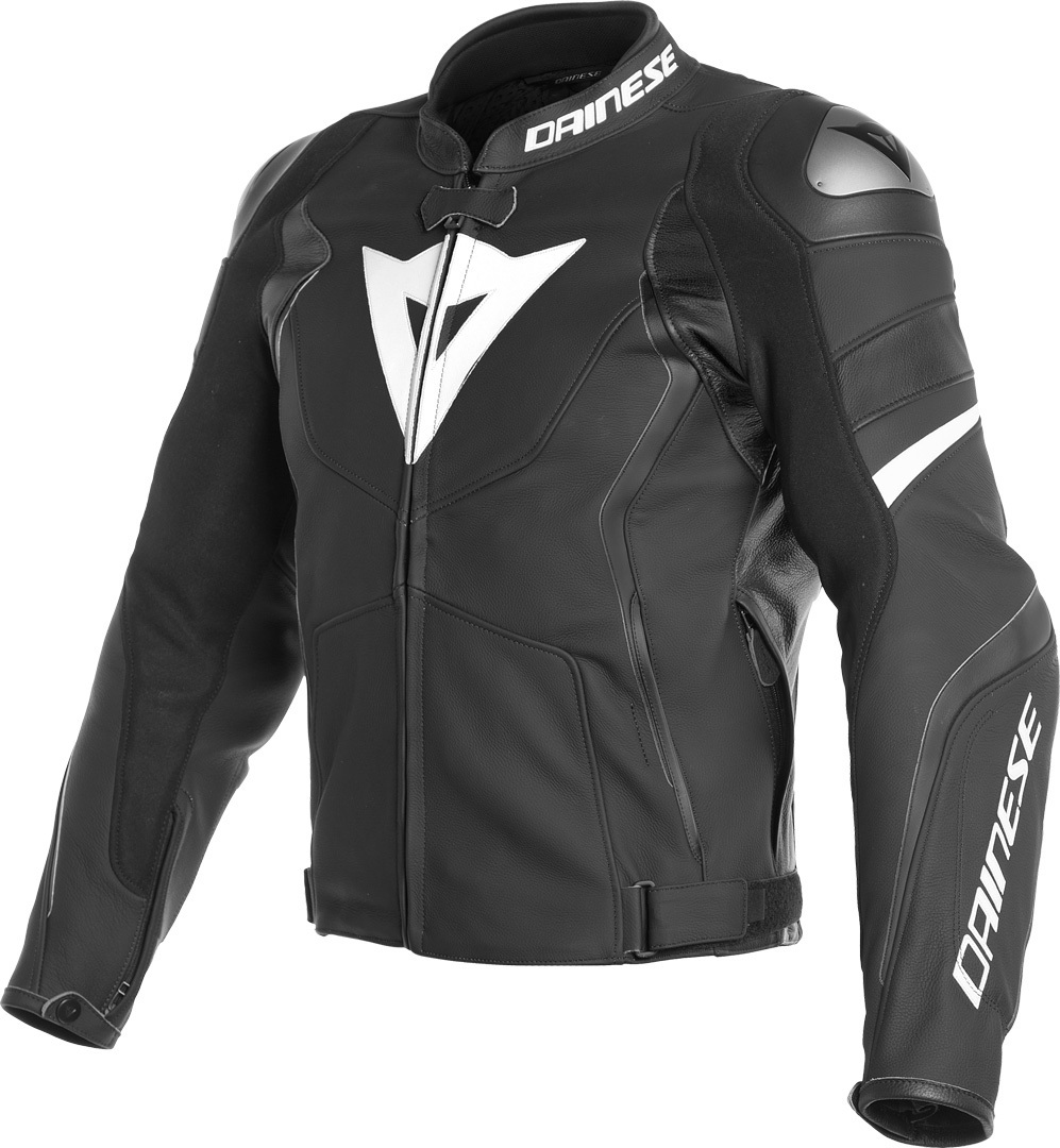 Dainese Avro 4 Motorcycle Leather Jacket black/white 48 Figure 1