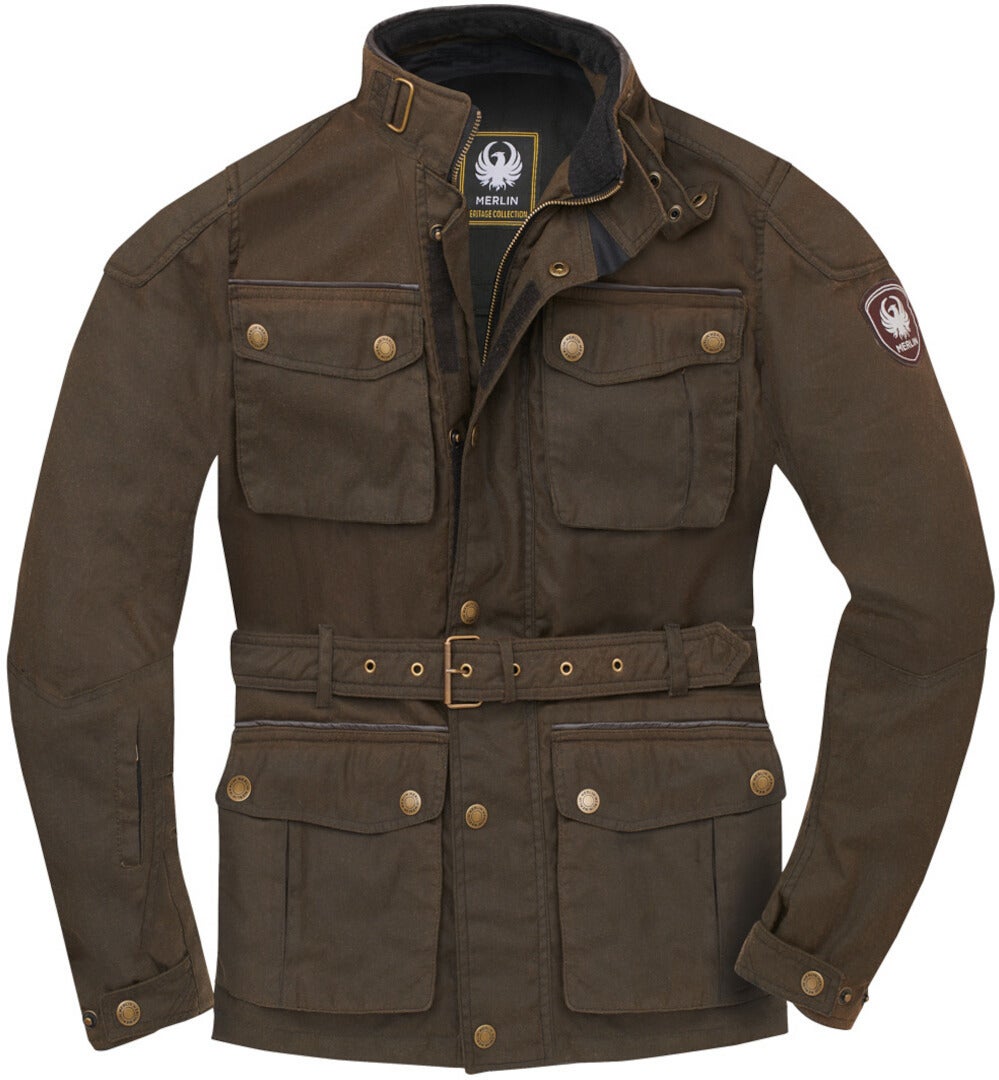 Merlin Kurkbury Motorcycle Waxed Jacket brown 3XL Figure 6