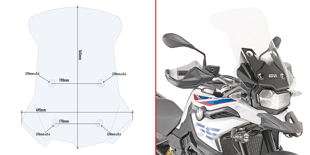 GIVI Vindruta Figur 1