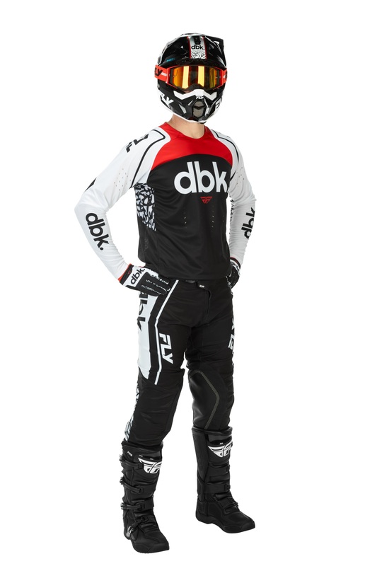 FLY Racing Evolution DST DBK Special Edition Byxor - Svart/Silver Figur 7