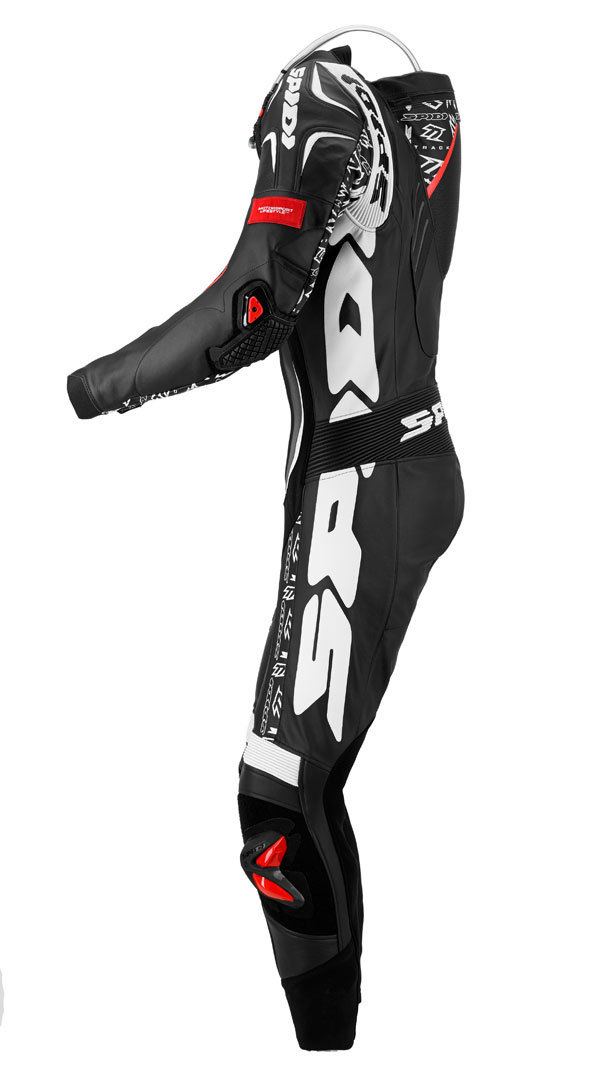 Spidi Track Wind Replica Evo One Piece Motorcycle Leather Suit black/white 48 Figure 3