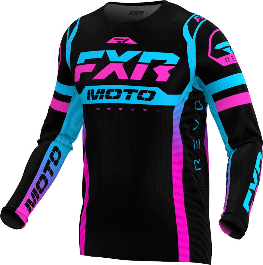 FXR Revo Pro LE Motocross trøje sort/pink XL Figur 1