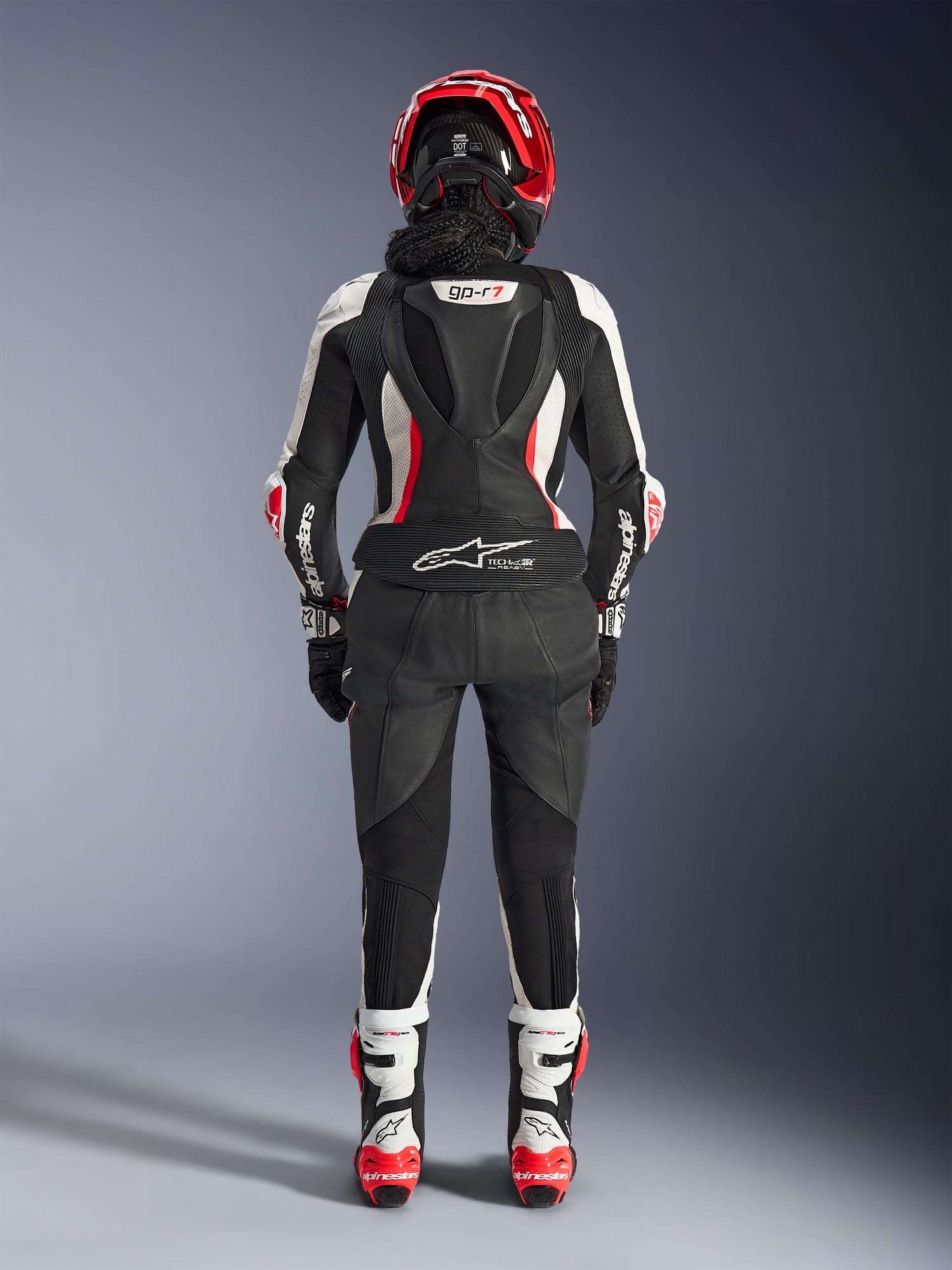 Alpinestars Stella GP-R7 Tuta in pelle da motociclista a due pezzi per donne nero/bianco/rosso 44 Figura 13