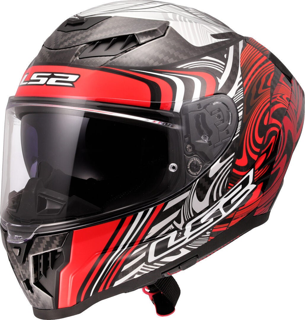 LS2 FF807 Dragon Enthum Carbon Helm carbon/rot/weiß L (59/60) Abbildung 1
