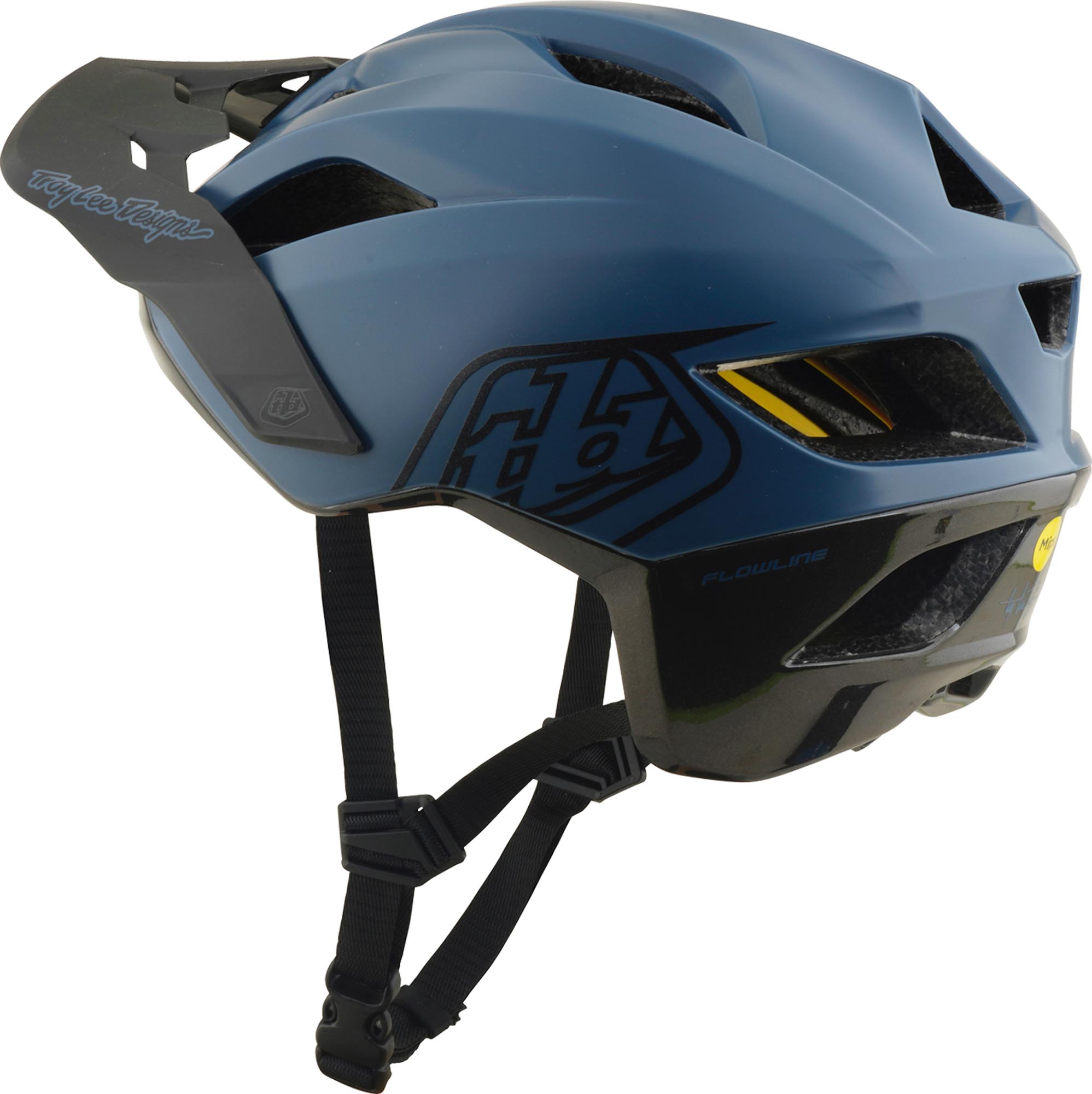 Troy Lee Designs Mips Flowline Point Bicycle Helmet blue matt/black XS-S (53/56) Figure 5