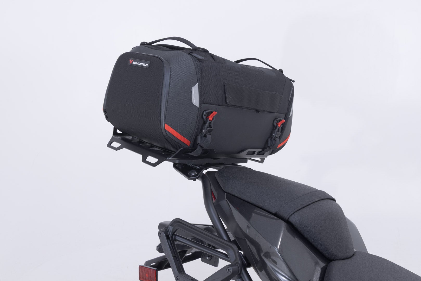 Side view of SW-Motech Rackpack Set - Kawasaki Z650 / Ninja 650 (16-), Z650 S (25-).