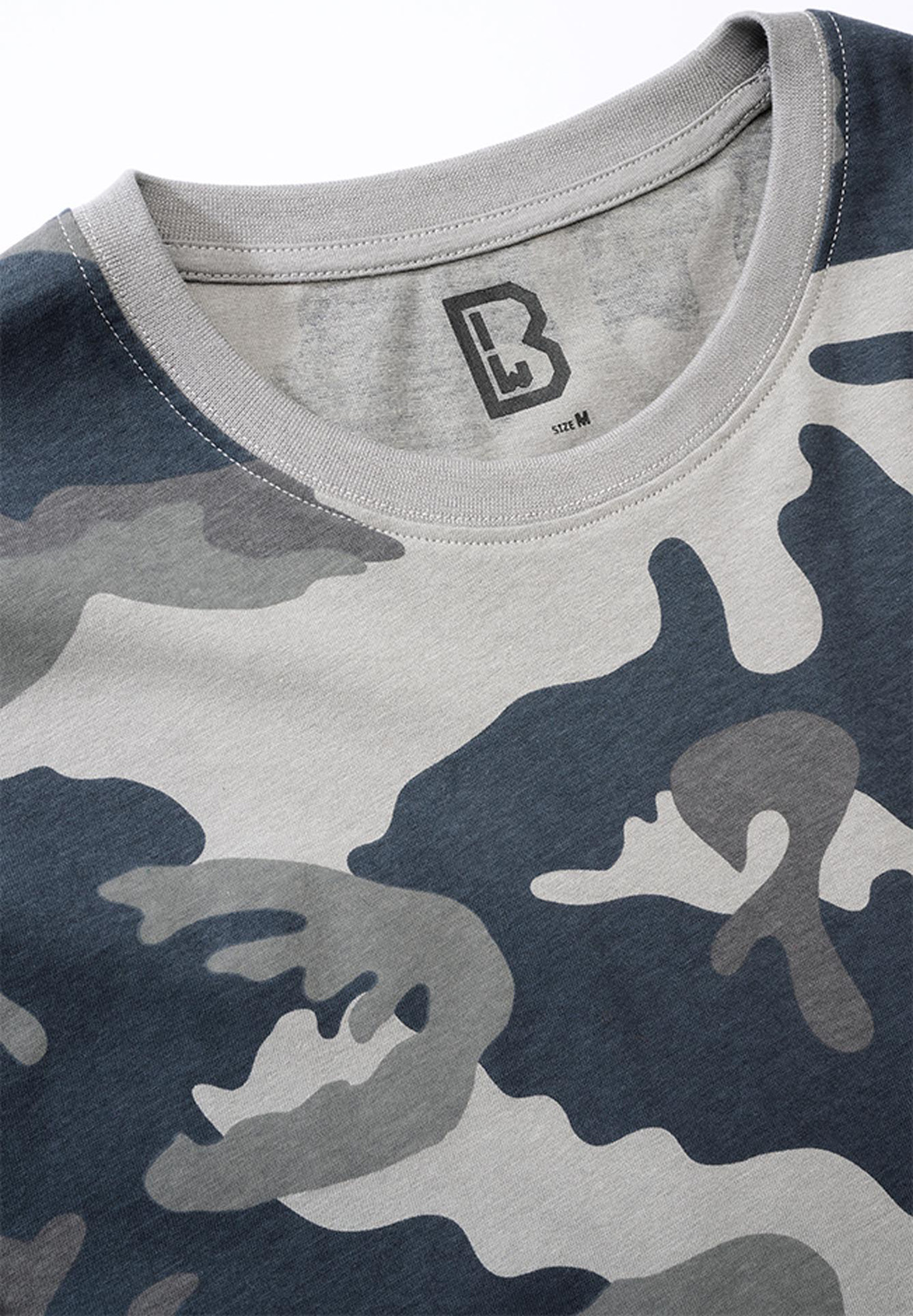 Brandit T-Shirt Gris/Camoflage L Figure 3