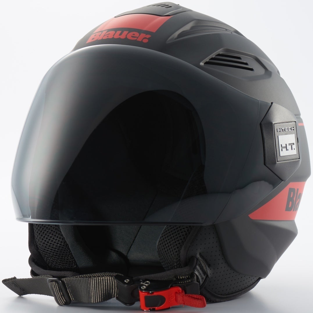 Blauer Brat Jet Helmet black matt/red M (57/58) Figure 1
