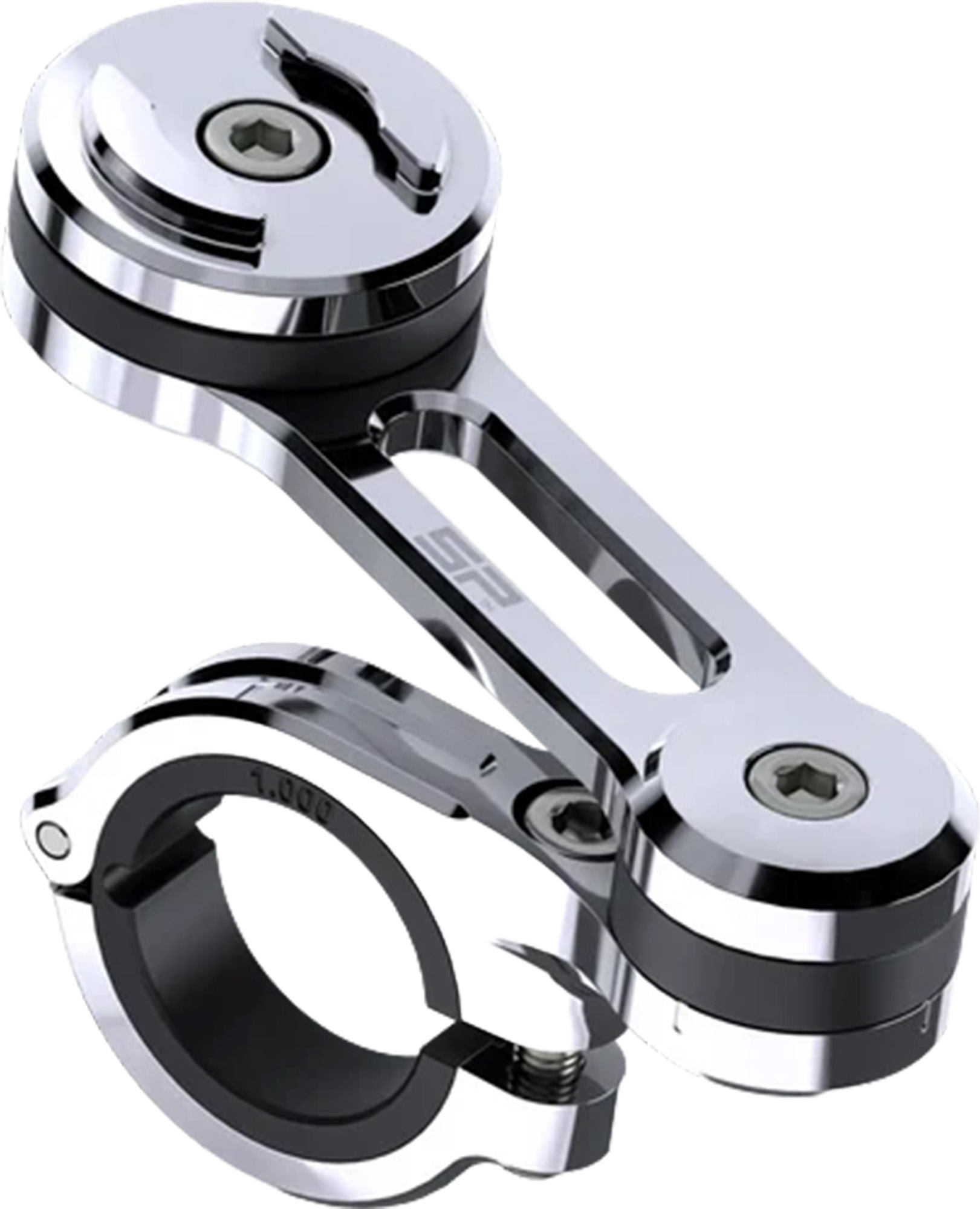 SP Connect Moto Mount Pro Chrome Motorcykelfäste Figur 1