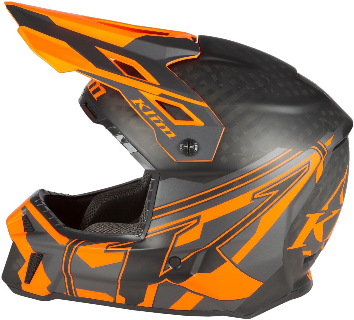 Klim F3 Carbon Pro Ascent Snowmobile Helmet black matt/orange XXXL (64/65) Figure 7