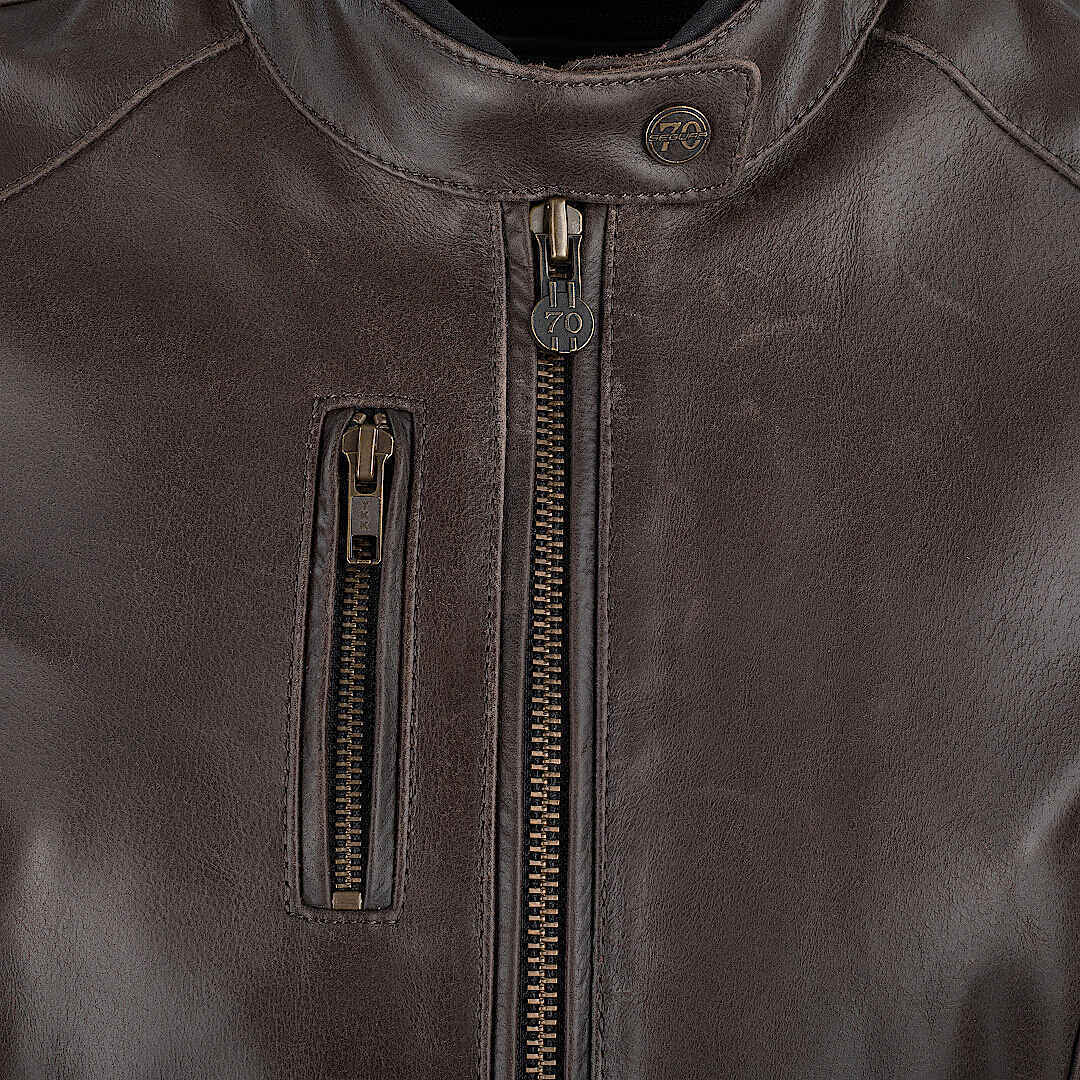 Segura Laxey Damen Motorrad Lederjacke braun 44 Abbildung 5