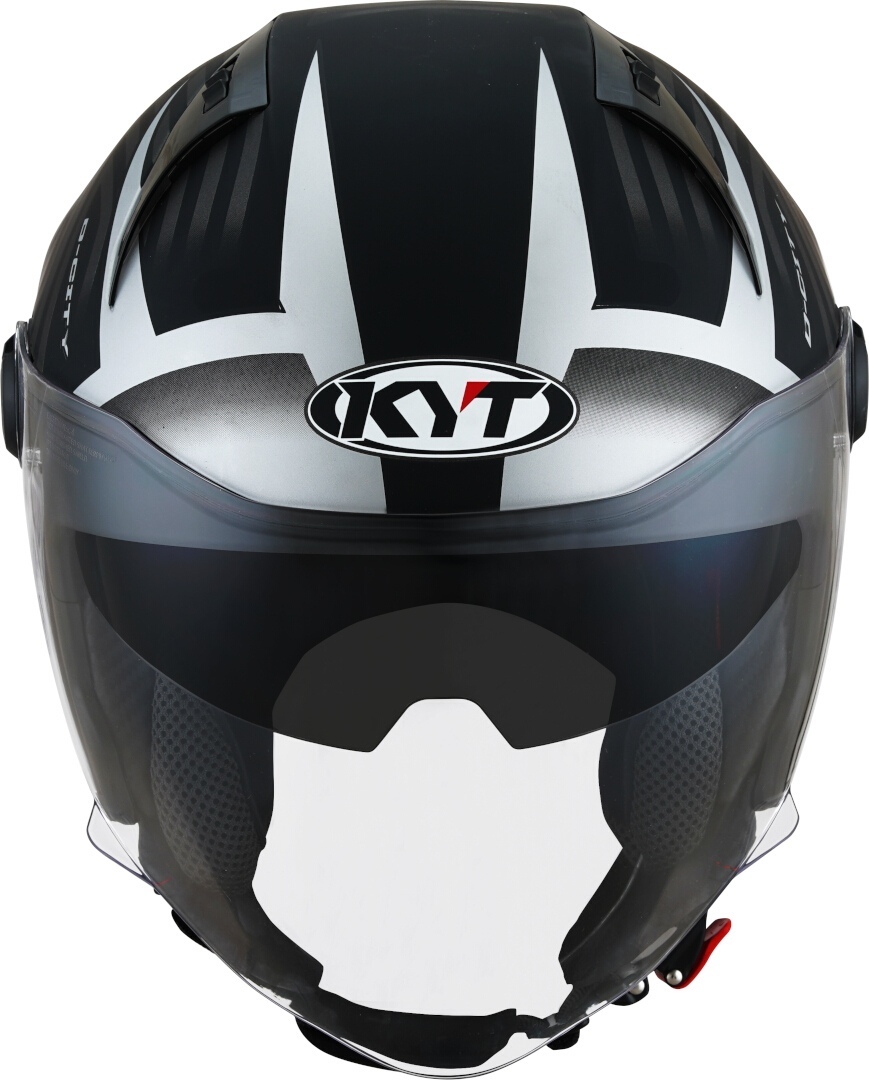 KYT D-City Lucent Cască cu reacție Negru mat/argintiu XS (53/54) Figura 7
