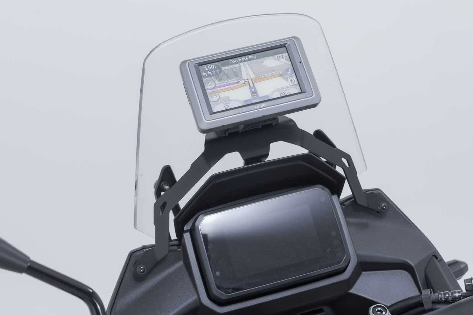 SW-Motech GPS-fäste för sittbrunn - Svart. Honda XL750 Transalp (24-). Figur 2