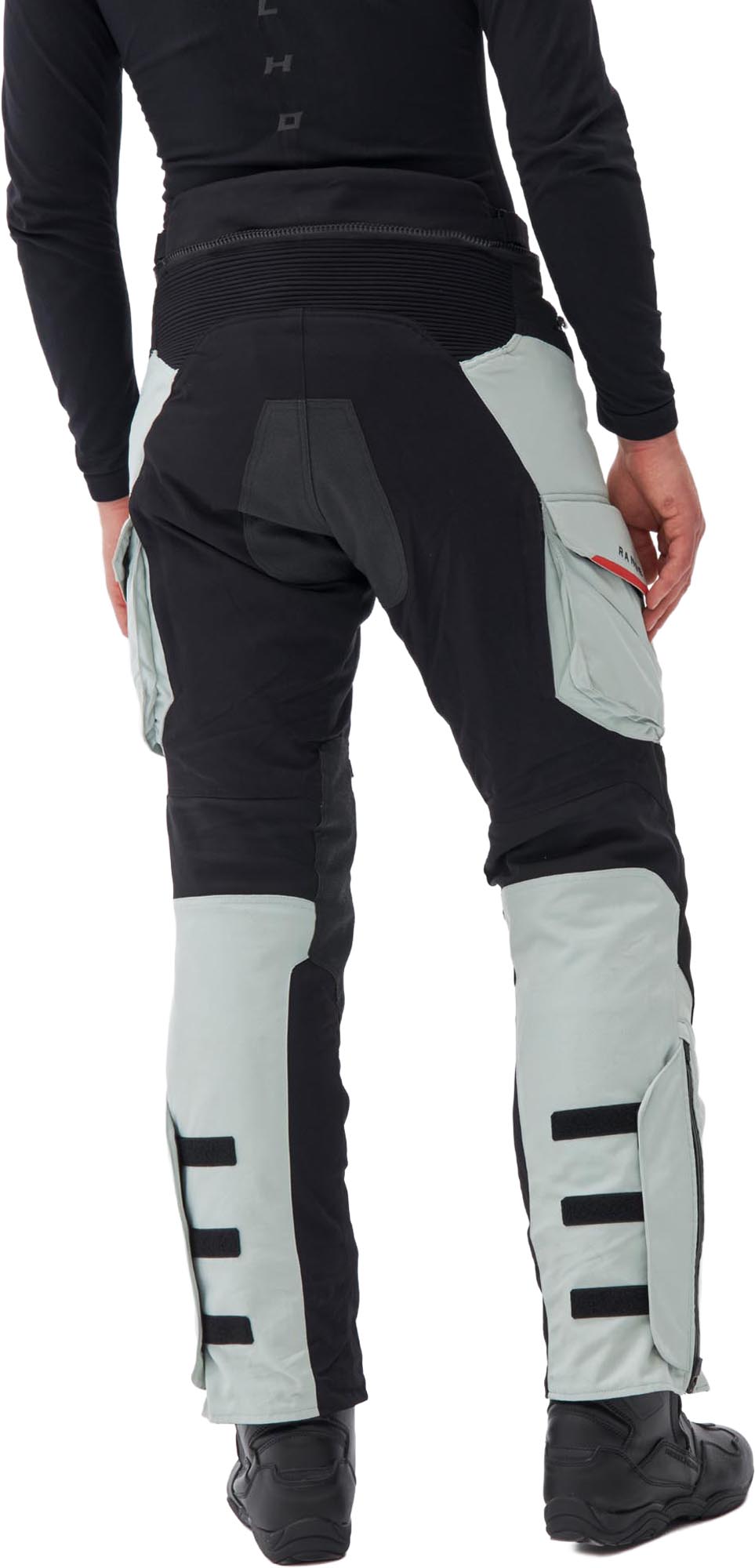 Rebelhorn Range waterproof Motorcycle Textile Pants grey/black/red S Figure 4