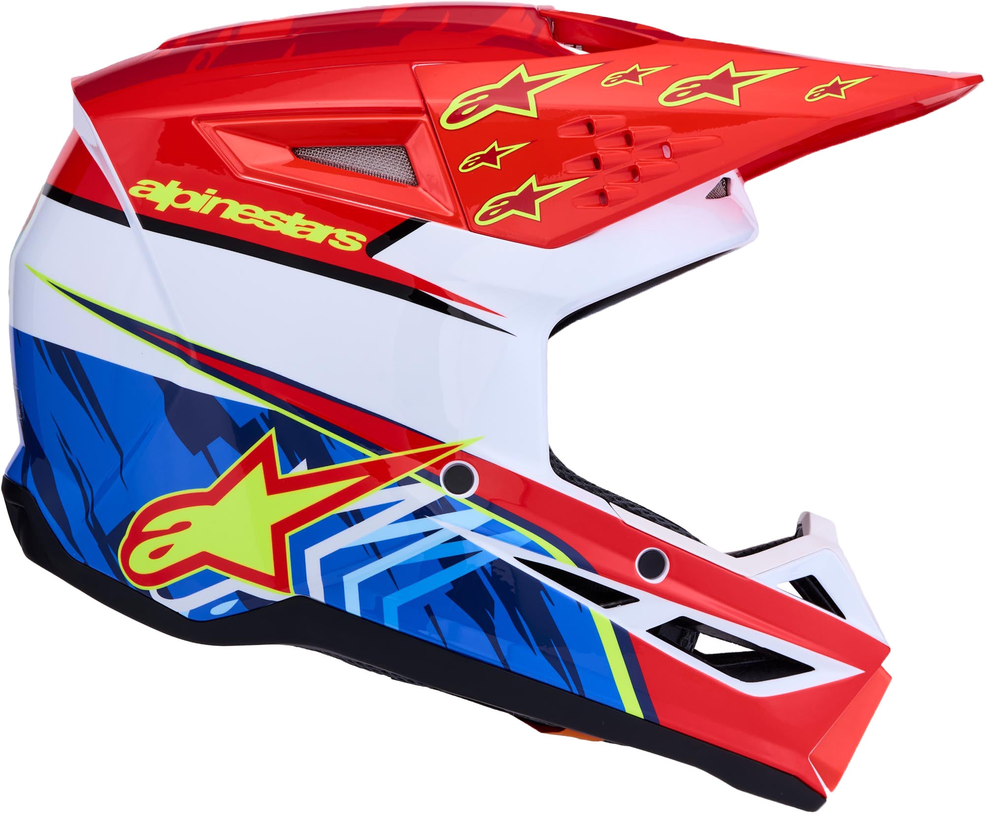 Alpinestars S-M3 Falcon Motocross čelada rdeča/bela/modra L (59/60) Slika 5