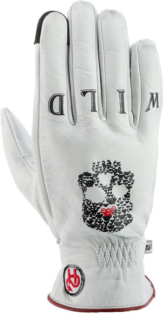 Helstons Bonnie Luvas de Motocicleta de Senhoras de Verão Branco 7 Figura 1
