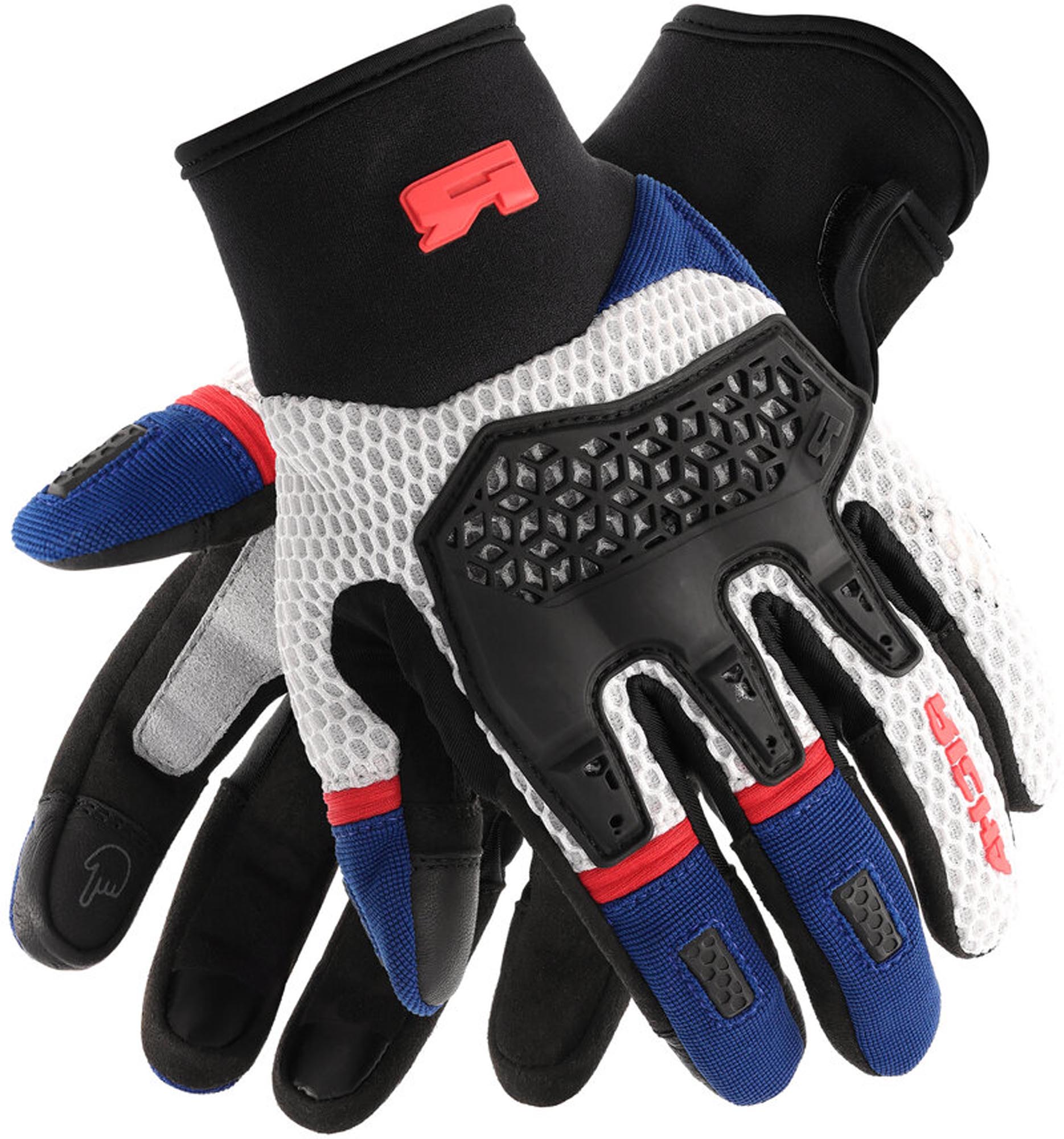 Richa Sandblast Motorcycle Gloves blue/red M Figure 2