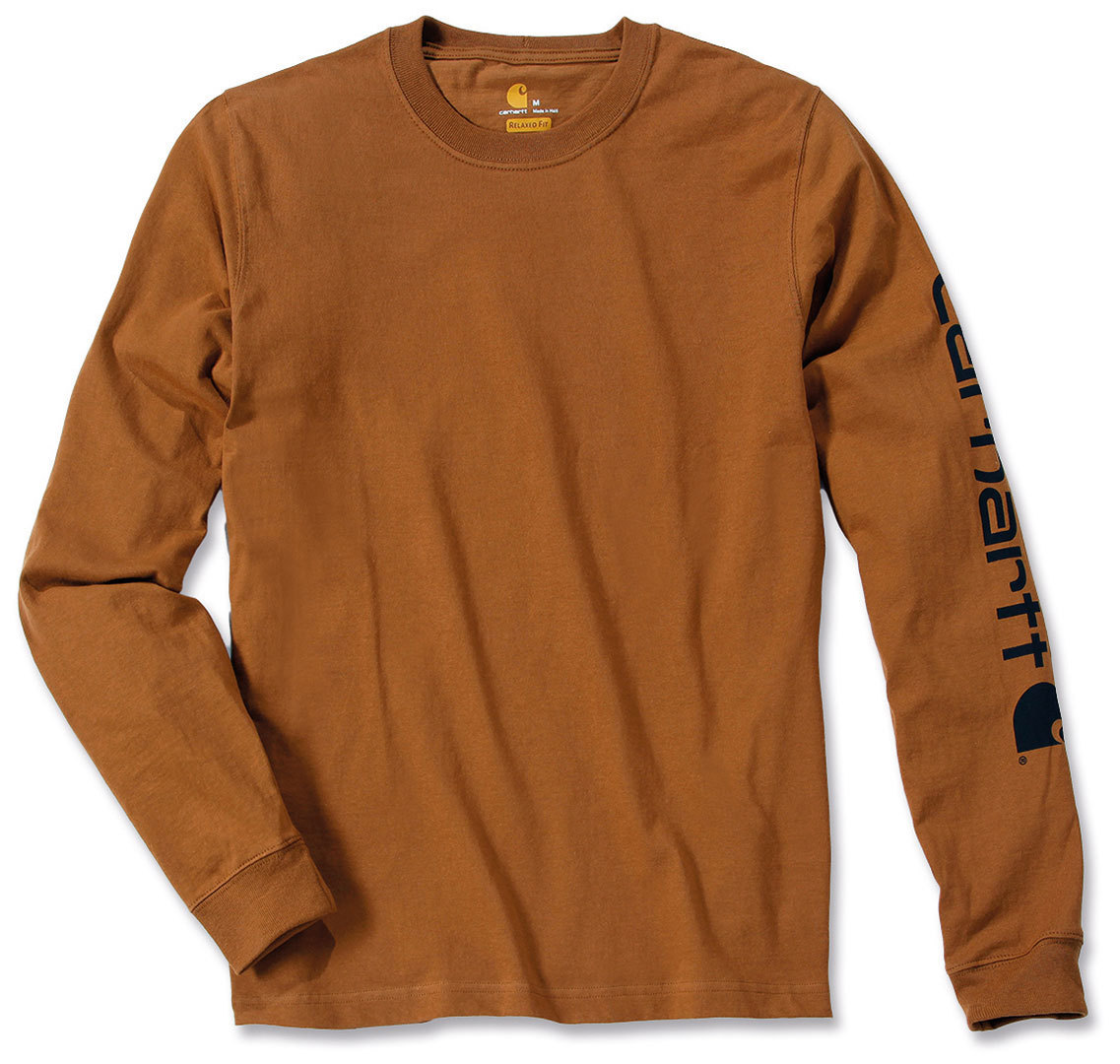 Carhartt Logo Longsleeve marrone M Figura 1