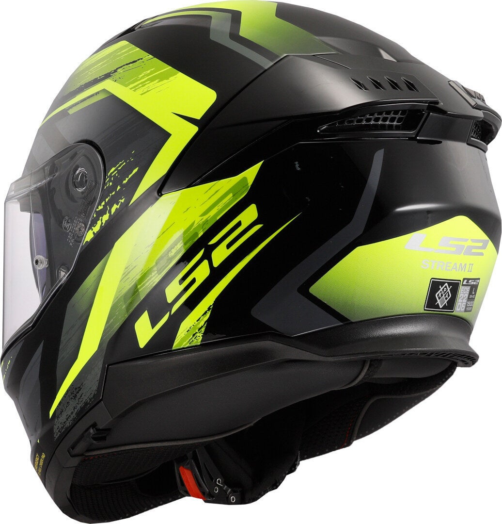 LS2 FF808 Stream II Fury Helmet black/neon-yellow M (57/58) Figure 4