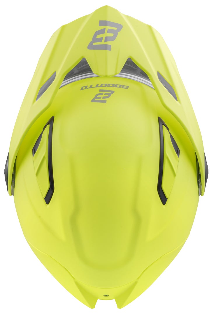 Side view of Bogotto FG-102 Duo Fiberglass Enduro Flip-Up Helmet