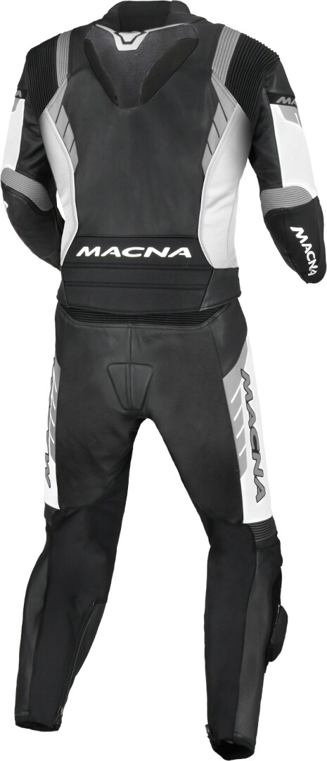 Macna Varshall perforated Two Piece Motorcycle Leather Suit black/white 48 Figure 2
